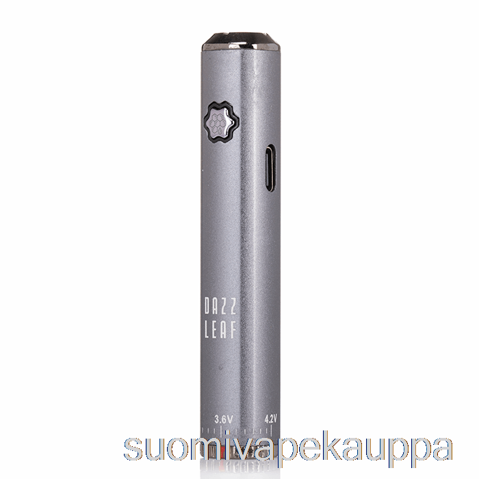 Vape Suomi Dazzleaf Squarii Bottom Twist 510 Akku Tummanharmaa